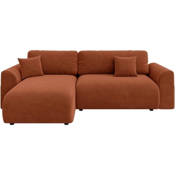 ROPEZ Сгъваем ъглов диван в тухлен цвят (променлив) Lorine - Ropez (Lorine Narożnik L z f.spania - Prawa OT Flow 9 ( teracotta ) wszywka andas Standard)