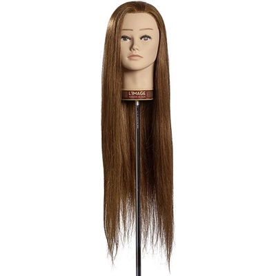 L´image Cvičná hlava tmavá blond Limage Angelina 70 cm