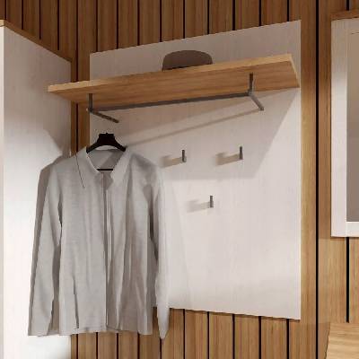 Пано за закачалки four, дъб ривиера/светла иглослистна дървесина (bhld202-m482)