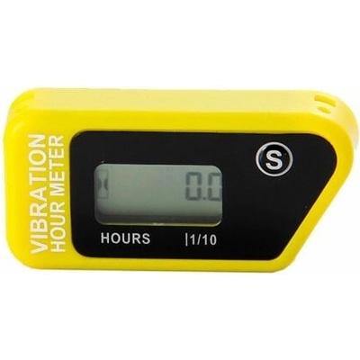 Vibrační měřič motohodin, žlutý – Zbozi.Blesk.cz