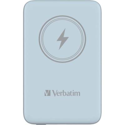 Verbatim MCP-10BE Power Pack 10000 mAh с UBS-C PD 20W / Магнитно безжично зареждане 15W Син (0023942322474)