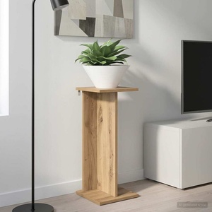 vidaXL Стойка за растения Дъб артизан 25 x 25, 5 x 60, 5 см (899672)