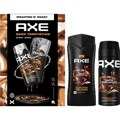 Axe Dark Temptation Axe Dark Temptation dezodorant v spreji 150 ml + Axe Dark Temptation sprchový gél 250 ml