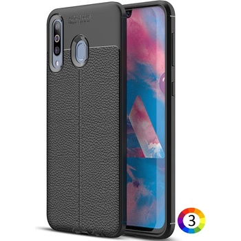 Image 1 of Samsung Galaxy M30 Удароустойчив Litchi Skin Калъф и Протектор
