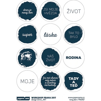 PAPERO AMO ♥ Samolepky - MOJE RODINA / Nový den – Hledejceny.cz