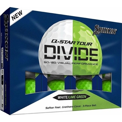 Srixon Q-Star Tour Divide 6 zeleno-bílé 12 ks