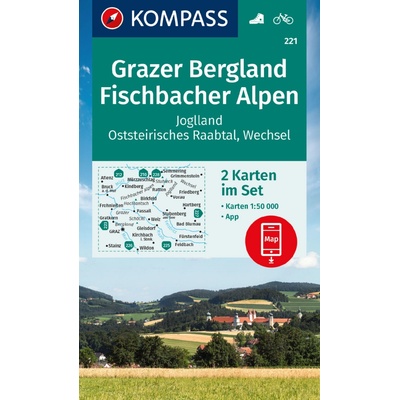221 Grazer Bergland, Fischbacher Alpen 1: 50 000 KOMPASS