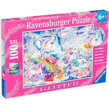 Ravensburger Пъзел Ravensburger от 100 XXL части - Удивителни еднорози (13928)