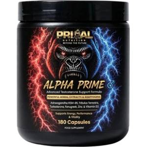 Primal Nutrition Alpha Prime | with Black Maca, KSM-66 & Bulgarian Tribulus [180 капсули]