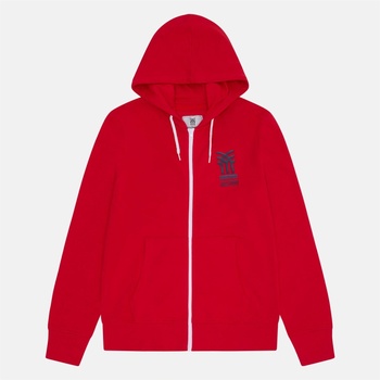 Fenchurch Men's Stkd Full-Zip Fleece Fabric - Red