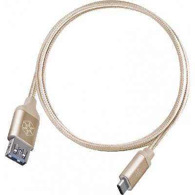 Silverstone 52033 USB USB-A 0,5m zlatý