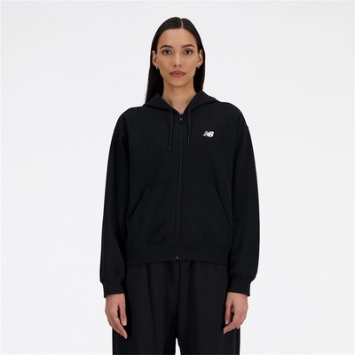 New Balance Суичър New Balance Women's French Terry Full-Zip Hoodie - Black