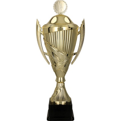 Kovový pohár s poklicí Zlatý 41 cm 12 cm – Hledejceny.cz
