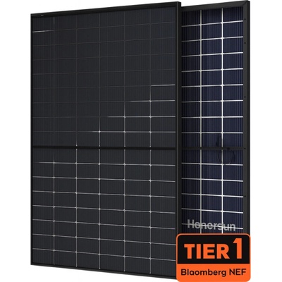 Hanersun Bifaciální fotovoltaický solární panel 500Wp Full Black
