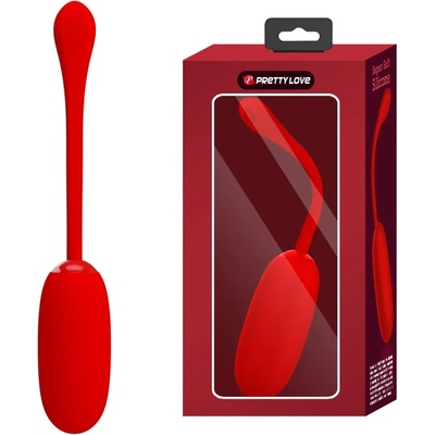 Вибриращо яйце с 12 режима, супер меко - Pretty Love Julius Red (DEBRA01640)