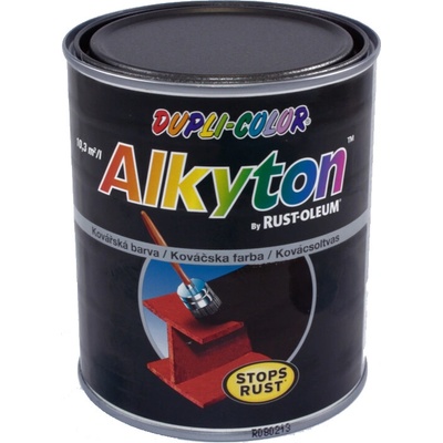 Rust-Oleum Alkyton Kovářská barva na kov, černá, 0,75 l