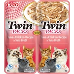 Inaba Foods Ciao Twin tuna & chicken recipe in broth 80 g