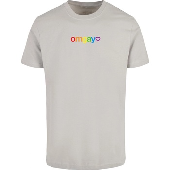 Mister Tee Тениска OMGay Rainbow Pride Tee lightasphalt XXLUB-MT3367-02946 - Тъмносив, размер L