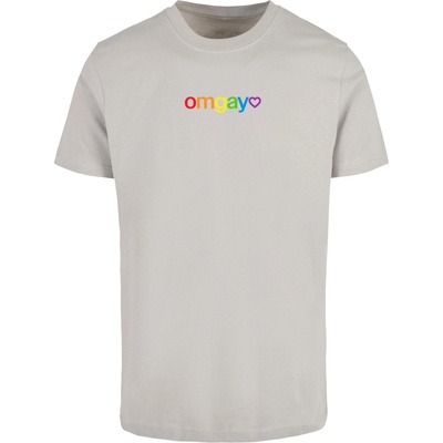 Mister Tee Тениска OMGay Rainbow Pride Tee lightasphalt XXLUB-MT3367-02946 - Тъмносив, размер L