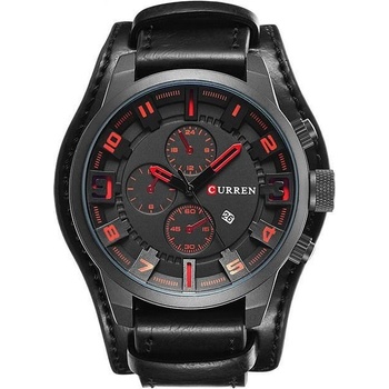 Curren Мъжки часовник Curren IRM Military, Черен / Червен (CURREN-8225-BLACK-RED)