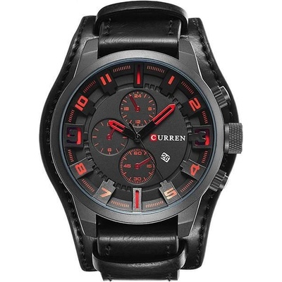 Curren Мъжки часовник Curren IRM Military, Черен / Червен (CURREN-8225-BLACK-RED)