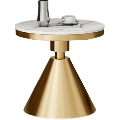 Маса за кафе, злато/бял мрамор, greis type 2