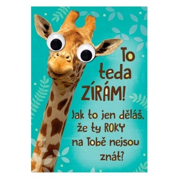 ALBI Narozeninové přání - Žirafa