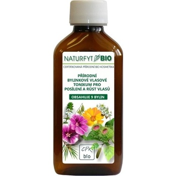 Naturfyt přírodní BIO vlasové tonikum 9 bylin pro růst vlasů 200 ml