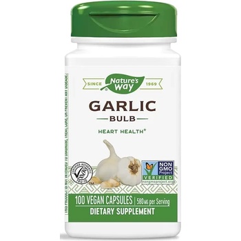Nature's Way Garlic Bulb, 580 mg, 100 капсули, Nature's Way (13000)