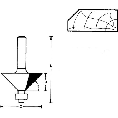 HIKOKI FAZETOVACIA FRÉZA S LOŽISKOM 754037