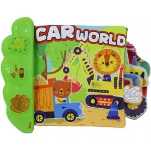 Man Yuk Toys Мека музикална и светеща бебешка книжка - превозни средства (988-41)