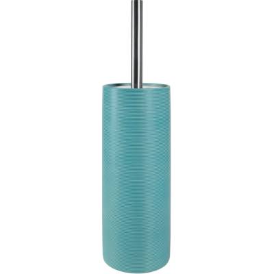 Spirella WC štětka TUBE Ribbed s tyrkysovou keramickou nádobou 10 18512