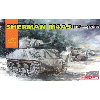 Dragon Sherman M4A3 105mm VVSS 1:72