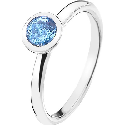 Hot Diamonds strieborný prsteň Emozioni scintilla Blue Peace ER022
