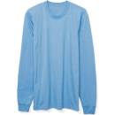 Unisex tričko s dlouhým rukávem Seam pastelová modrá