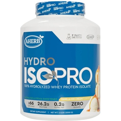 AHerb Hydro ISOPRO | 100% Hydrolyzed Isolate [2000 грама] Ванилия