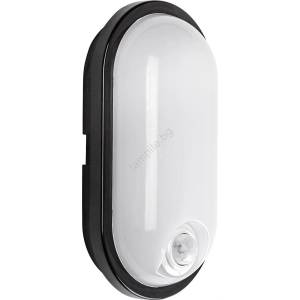 Rábalux 77231 - LED външно таванно осветително тяло с сензор HORT2 15W/230V IP65 черно (RL77231)