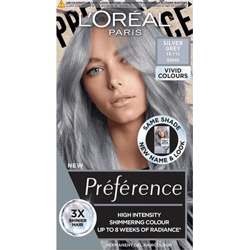 L'Oréal L'Oréal Préférence Боя за коса Vivid Colors, 10.112 Silver Grey