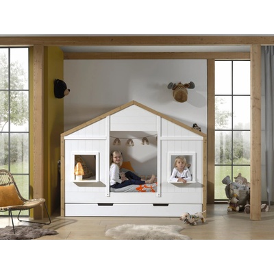 Vipack masiv Babs white natural s prístelkou