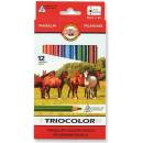 Koh i Noor 3142 Triocolor hrubé trojhranné pastelky 12 ks