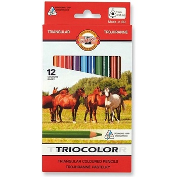 Koh i Noor 3142 Triocolor hrubé trojhranné pastelky 12 ks