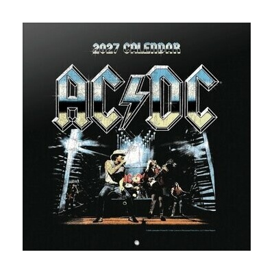 CurePink Oficiální nástěnný AC/DC SQ 30 x 30|60 cm [CP27044] 2027