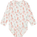 Minymo Детско ежедневно термо бельо Minymo Kid's Body L/S AOP Body - Vanilla Ice - размер 68 (EU) (714-1853-0112)