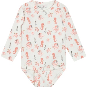 Minymo Детско ежедневно термо бельо Minymo Kid's Body L/S AOP Body - Vanilla Ice - размер 68 (EU) (714-1853-0112)