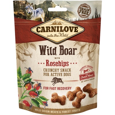 Carnilove Dog Crunchy Snack Wild Boar + Rosehips 200 g