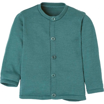 disana Детско вълнено яке disana Kid's Strick-Jacke Cardigan - Eukalyptus - размер 110/116 (EU) (703-6088-0313)