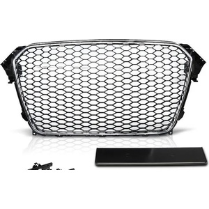  Решетка без емблема за Audi A4 B8 (2011-2014) - RS Look - с хром рамка (GA4B9C)
