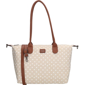 Charm London Buckingham 20776 Dots wit op taupe