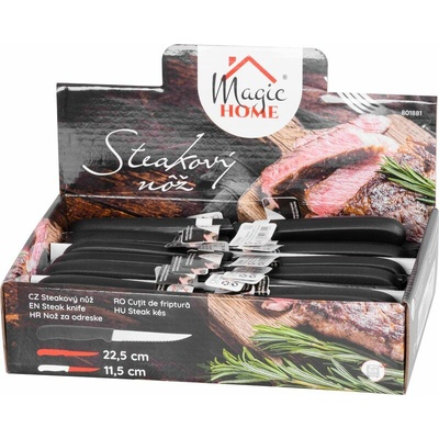 Slovakia Trend nôž kuchynský, na steak, vrúbkovaný, 22.5 cm, čepeľ 11,5 cm 801881 - nôž e