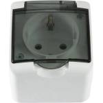 Meloplam КОНТАКТ ip44 ЕДИНИЧЕН БЯЛ/ПРОЗРaЧЕН КАПАК meloplam toni (3800218354073)